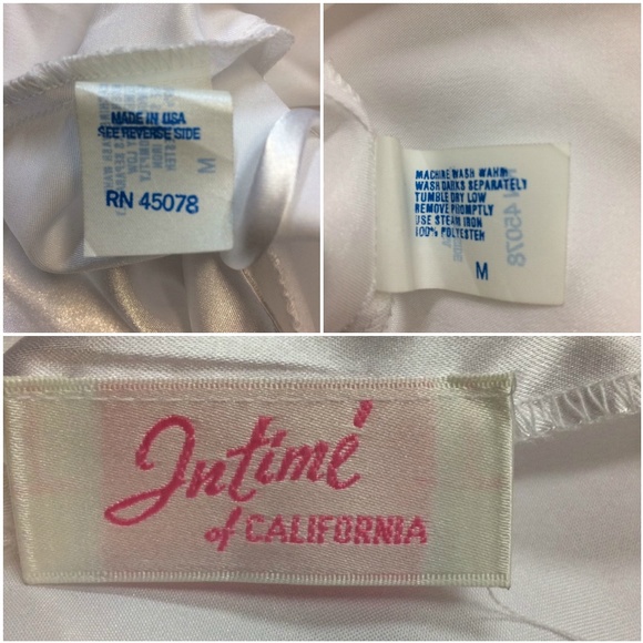 Vintage Intime of CALIFORNIA m Medium white Beaded - Picture 6 of 7